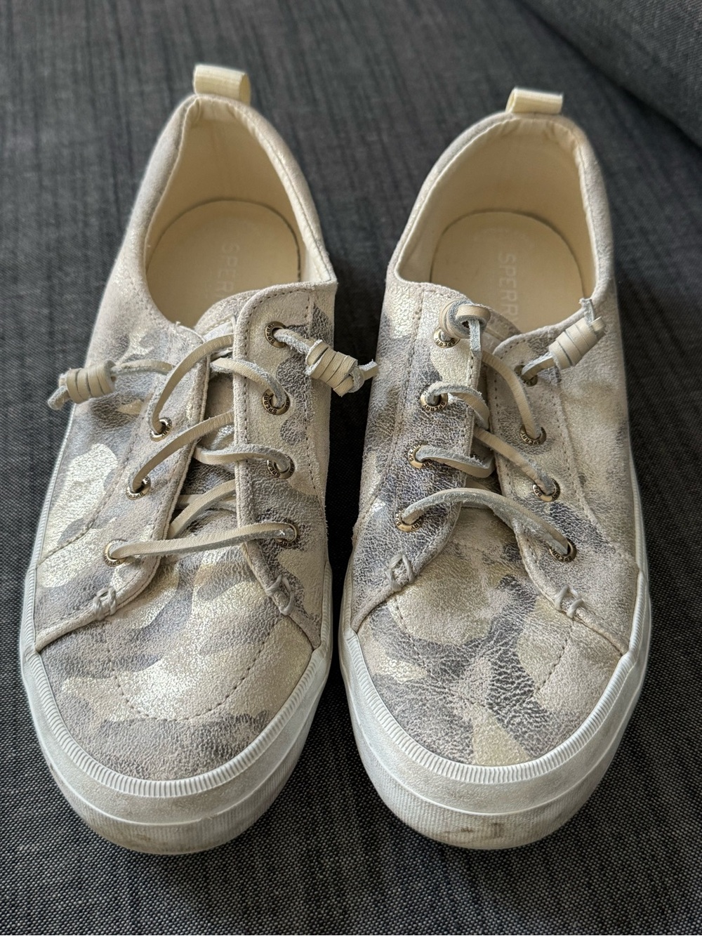 Sperry Women's Neutral Camo Low-Top Lace-Up Sneakers